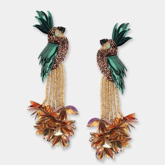 Boucles d'oreilles Bird Of Paradise - Olivia Dar