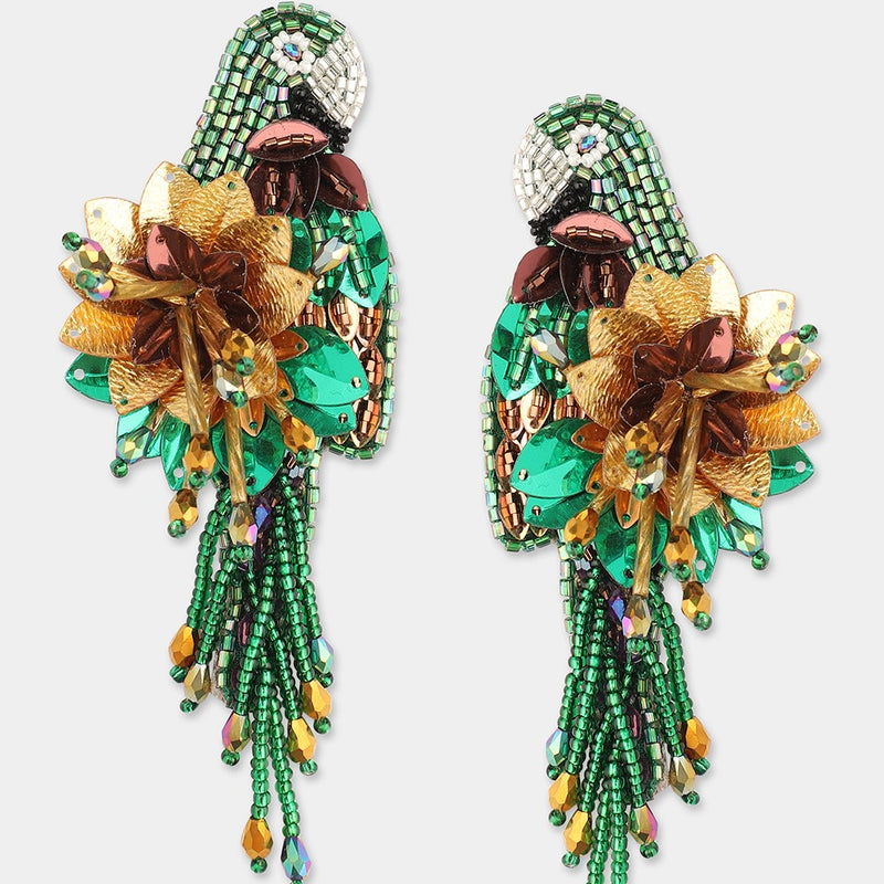 Boucles d'oreilles PARROT - Olivia Dar