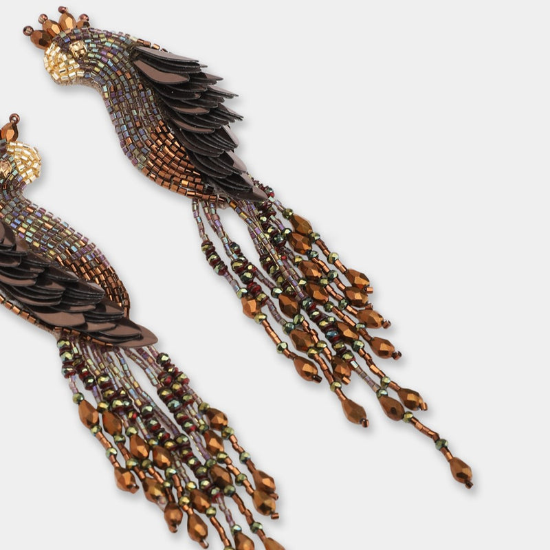 Boucles d'oreilles PEACOCK - Olivia Dar