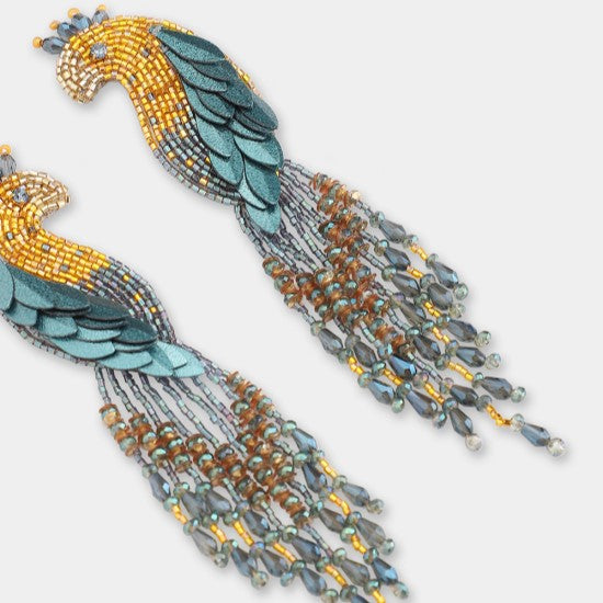 Boucles d'oreilles PEACOCK - Olivia Dar